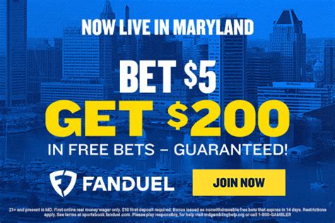fanduel app maryland|FanDuel Maryland: Bet $5 Get $150 Sportsbook Signup Offer.